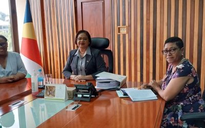 Minister meets with Mrs. Anielle Egekwu upon her return from her studies