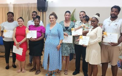 Parenting certificate ceremony 2024 with participants from Mahe